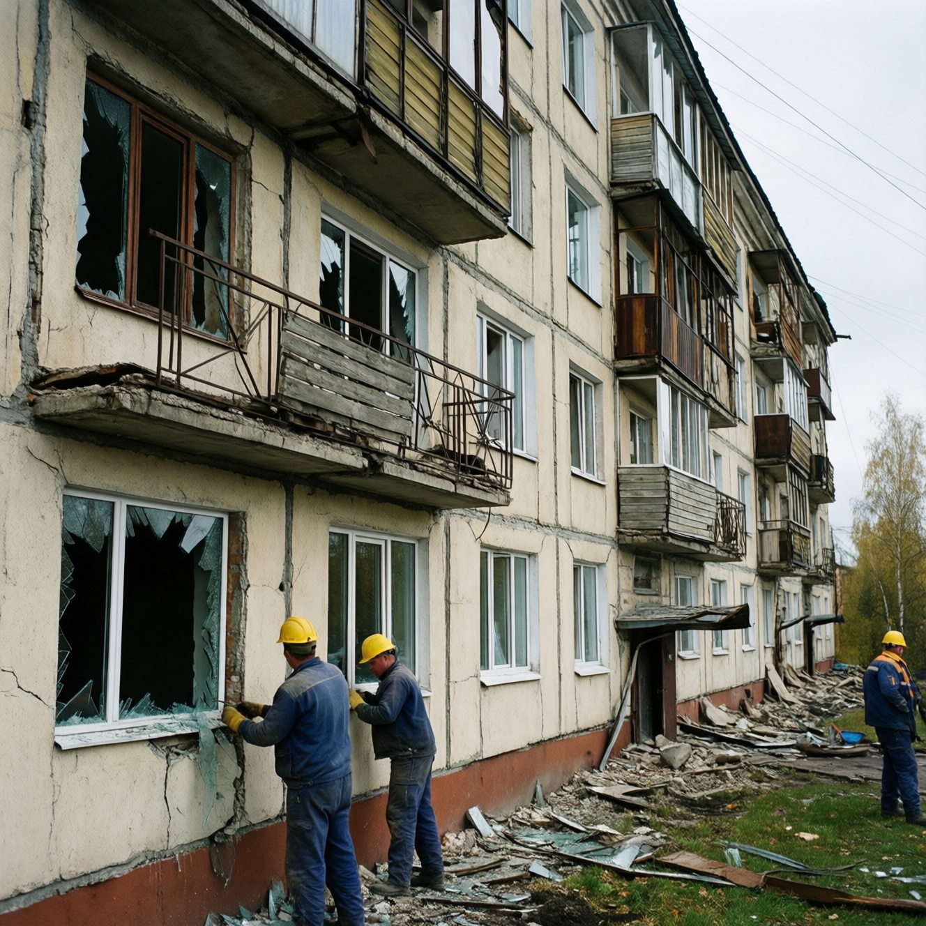 Поврежденные дома в Нижнекамске восстановят до 10 апреля после происшествия на НКНХ